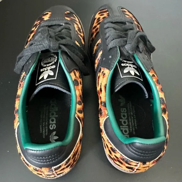 RARE NEW Adidas Samba OG Cheetah Leopard Black Green Womens 8 Mens 7 Sneakers - Picture 5 of 15